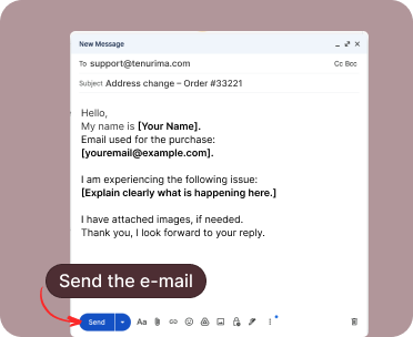 Screenshot showing send button